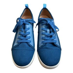 Vionic Pisces Dark Blue Canvas Fashion Sneakers Size 10 Shoes Casual EUC